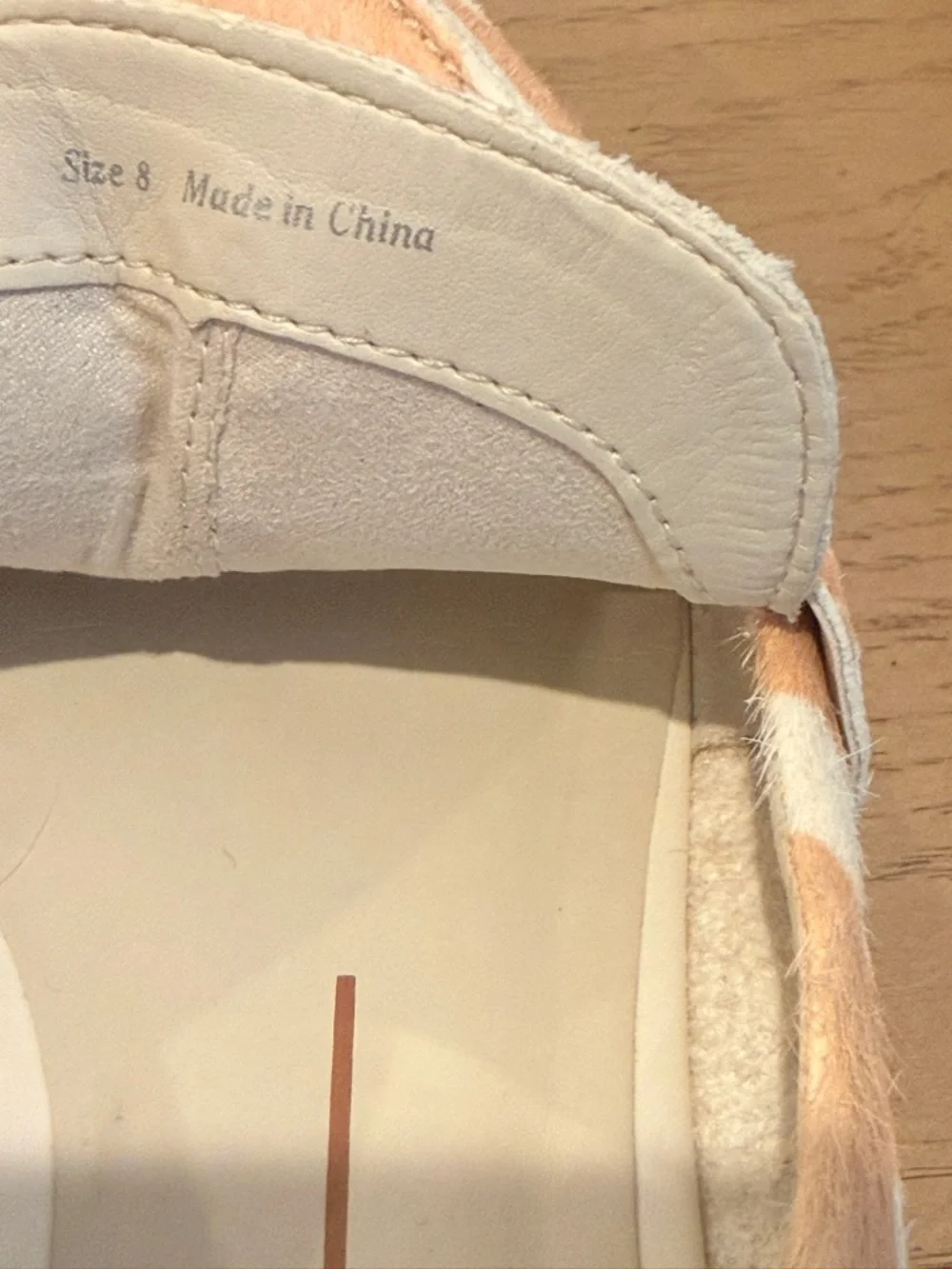 Dolce‎ Vita Beige and White Patterned Penny Loafers